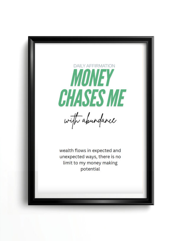 money chases poster