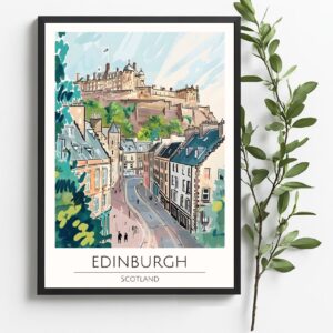 edinburg scotland poster