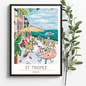 st tropez france poster