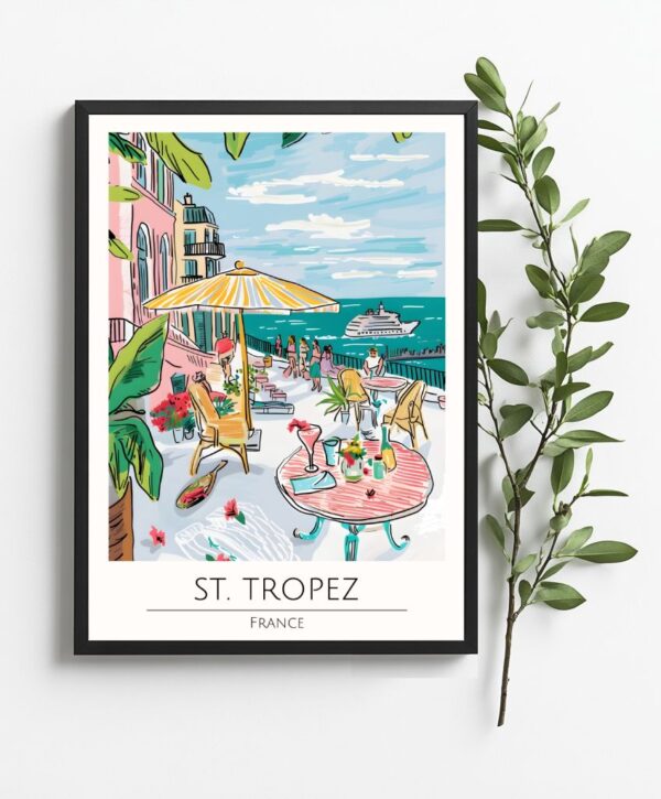st tropez france poster